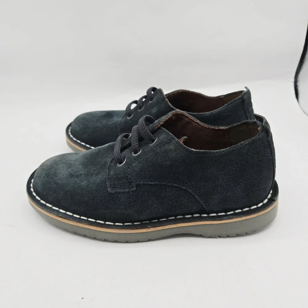 Florsheim Boys Navigator Dress Casual Plain Toe Jr.‎ Oxford 12 Navy Suede